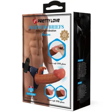 Marion Harness Briefs Universal con Dildo Vibración 19 cm