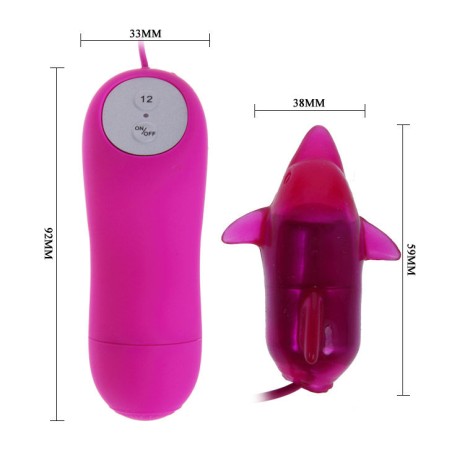 BAILE - CUTE SECRET DELFIN VIBRADOR 12V BAILE STIMULATING