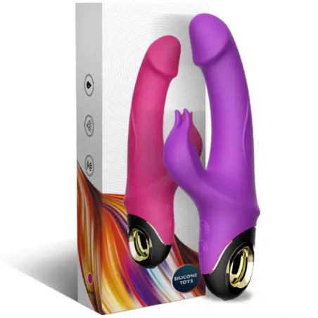 Meteror Dildo Vibrador Rabbit Violeta - 9 Modos | Armony