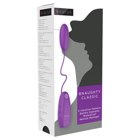 B SWISH - BNAUGHTY CLASSIC VIBRATING BULLET PURPLE B SWISH