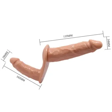 Ultra Passionate Harness Dildos Dobles con Arnés | Baile