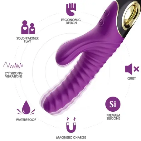 Eternity Vibrador Silicona Violeta - 9 Modos | Armony