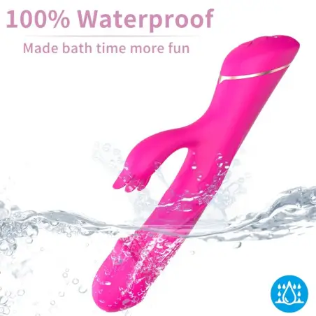 Dildo Vibrador Rabbit Silicona Fucsia - 9 Modos | Armony