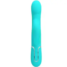 PRETTY LOVE - VIBRADOR RABBIT PERLAS VERDE AGUA 2