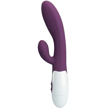 Alvis Vibrador Rabbit & Punto G Morado | Pretty Love