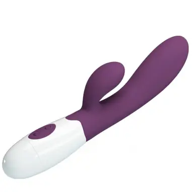 Alvis Vibrador Rabbit & Punto G Morado | Pretty Love
