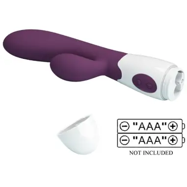 Alvis Vibrador Rabbit & Punto G Morado | Pretty Love