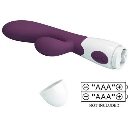 Alvis Vibrador Rabbit & Punto G Morado | Pretty Love