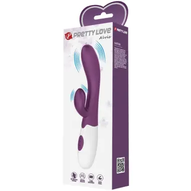 Alvis Vibrador Rabbit & Punto G Morado | Pretty Love