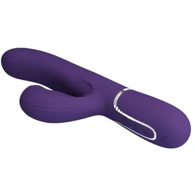 Perlita Vibrador Punto G 3 en 1 Multifunción Morado