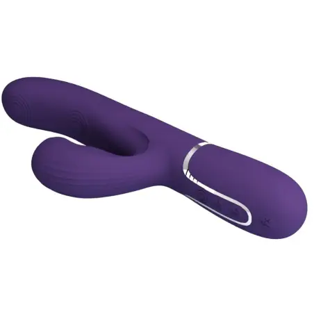 Perlita Vibrador Punto G 3 en 1 Multifunción Morado