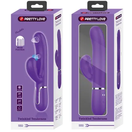 Perlita Vibrador Punto G 3 en 1 Multifunción Morado