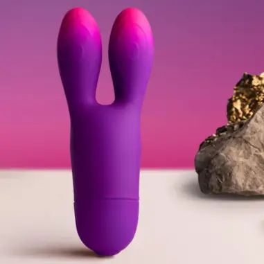 Off - Glo-Girl Bunny Vibrador Flexible Morado | Rocks
