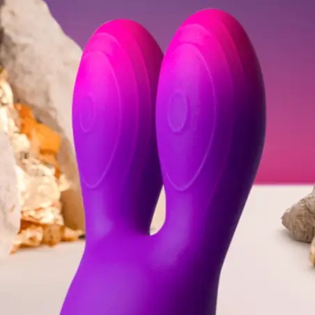 Off - Glo-Girl Bunny Vibrador Flexible Morado | Rocks