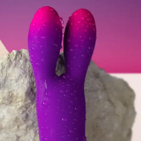 Off - Glo-Girl Bunny Vibrador Flexible Morado | Rocks