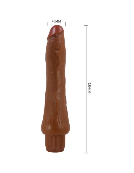 BAILE - DRYAD VIBRADOR REALÍSTICO 25 CM MULATO 