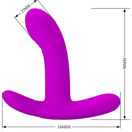 PRETTY LOVE - GERI MASAJEADOR CLITORIS CONTROL REMOTO ROSA PRETTY LOVE FLIRTATION