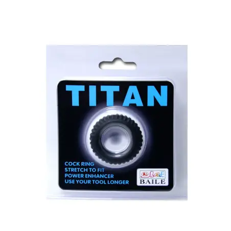 Titan Cockring Black 1.9 cm - Sumergible | Baile