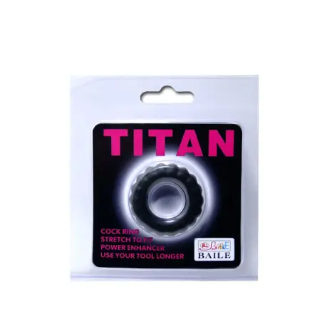 Titan Cockring Black 2 cm - Sumergible | Baile