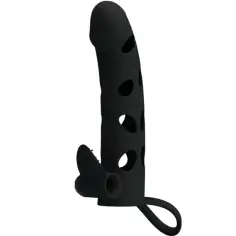 PRETTY LOVE - FUNDA SILICONA CON VIBRACIÓN 15.2 CM