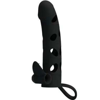 PRETTY LOVE - FUNDA SILICONA CON VIBRACIÓN 15.2 CM