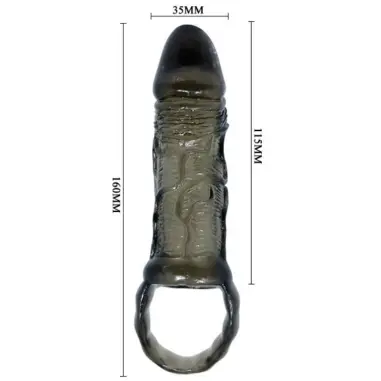 Funda Extensora Pene con Strap para Testículos 11.5 cm