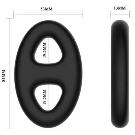 Anillo Doble Silicona Ovalado - Sumergible | Crazy Bull