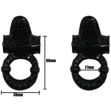 Sweet Ring Anillo Vibrador con Rabbit Texturado | Baile