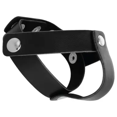 Anillo de Piel para Pene y Testículos - Ajustable | Darkness