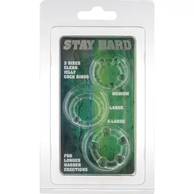 Juego Tres Anillos Pene Transparente | Seven Creations