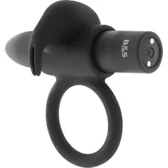 BLACK&SILVER - BURTON ANILLO 10 MODOS VIBRACIÓN NEGRO