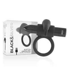 BLACK&SILVER - BURTON ANILLO 10 MODOS VIBRACIÓN NEGRO 2