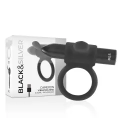 BLACK&SILVER - CAMERON ANILLO RECARGABLE NEGRO 2