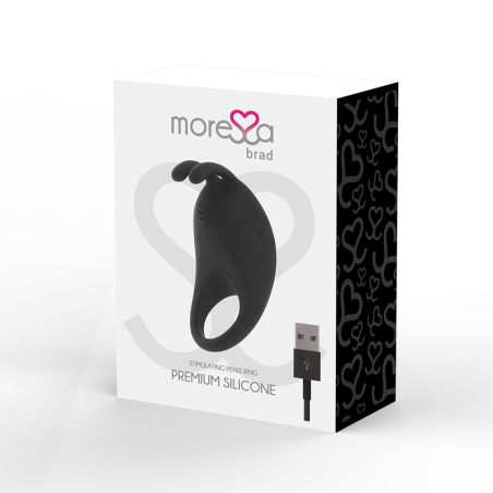 MORESSA - BRAD PREMIUM SILICONE RECARGABLE NEGRO MORESSA