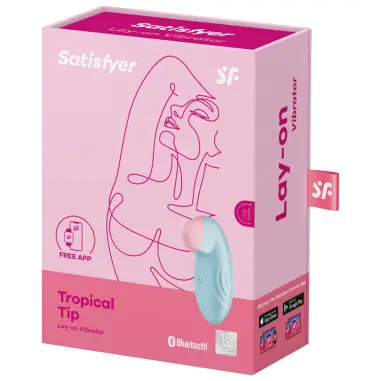 Tropical Tip Vibrador Lay-On Azul | Satisfyer