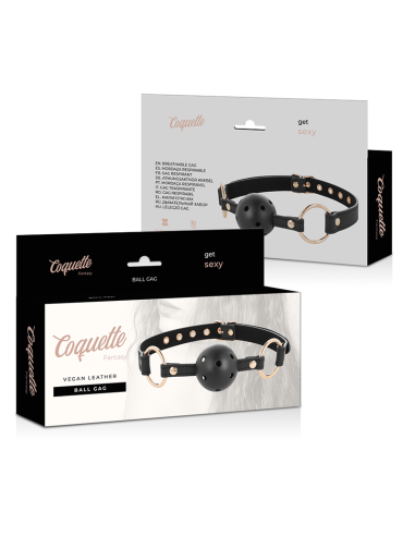COQUETTE CHIC DESIRE - FANTASY MORDAZA TRANSPIRABLE CUERO VEGANO 