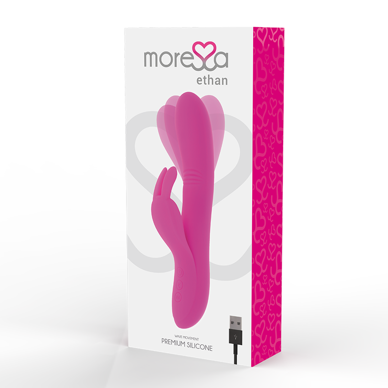 MORESSA - ETHAN EFECTO WAVE MAS POTENTE VIBRACIÓN PREMIUM SILICONE RECARGABLE 