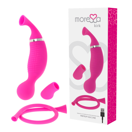 MORESSA - KIRK DUO ONDAS ESTIMULADORAS + MASAJEADOR MULTI PRESTACIONES PREMIUM SILICONE RECARGABLE MORESSA