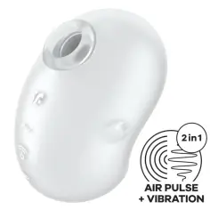 SATISFYER - CUTIE GHOST VIBRADOR LAY-ON BLANCO 2