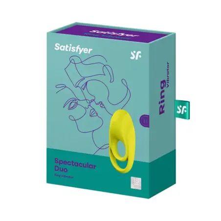 Spectacular Duo Anillo Vibrador Amarillo | Satisfyer