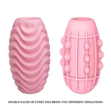 Huevo Masturbador Doble Cara Rosa - Sumergible | Pretty Love