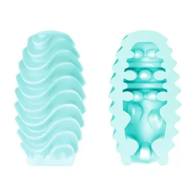 Huevo Masturbador Doble Cara Turquesa | Pretty Love