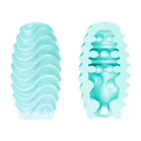 Huevo Masturbador Doble Cara Turquesa | Pretty Love