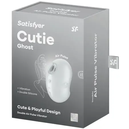 Cutie Ghost Vibrador Lay-On Blanco | Satisfyer