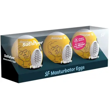 3 Huevos Masturbadores Fierce - Kit Erótico | Satisfyer