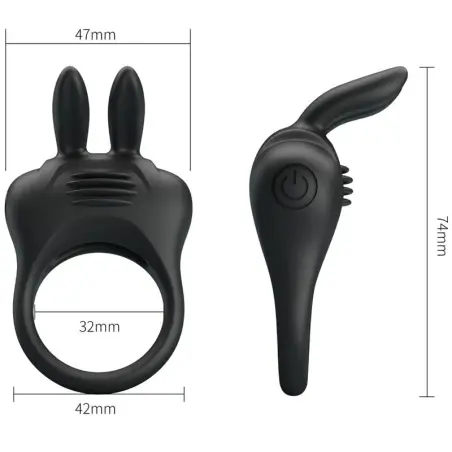 Davion Anillo Vibrador Rabbit - Con Vibración | Pretty Love