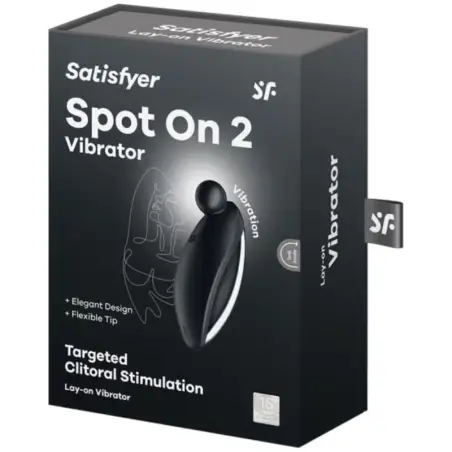 Spot On 2 Vibrador Lay-On Negro - 12 Modos | Satisfyer