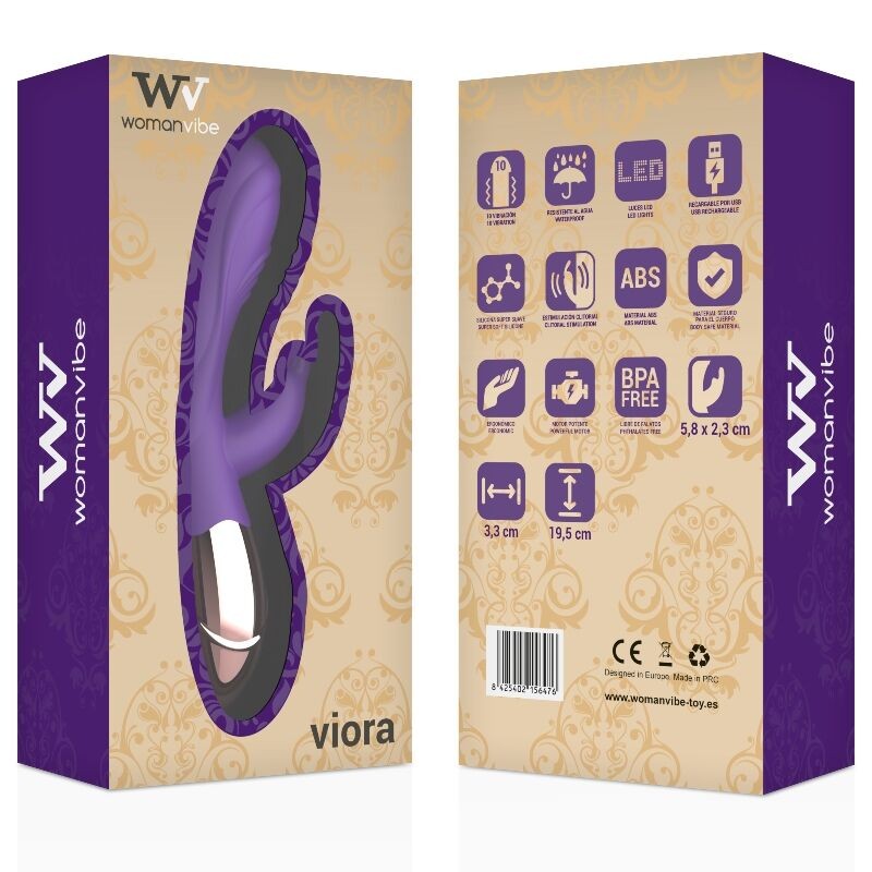 WOMANVIBE - VIORA VIBRADOR RECARGABLE SILICONA 