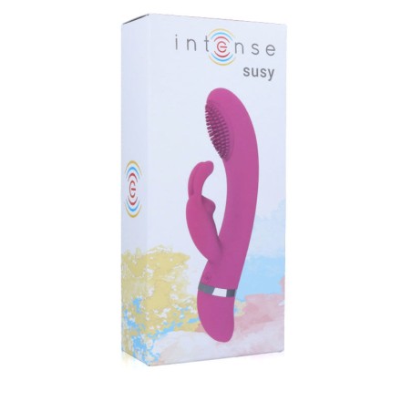 INTENSE - SUSY VIBRADOR OSCILANTE SILICON RABBIT ROSA INTENSE FUN