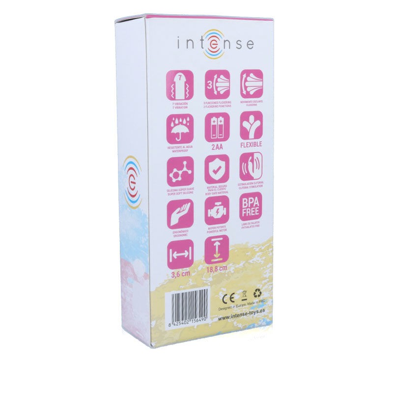 INTENSE - SUSY VIBRADOR OSCILANTE SILICONA RABBIT ROSA 
